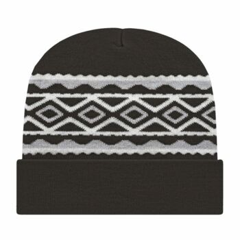 USA- Made Diamond Cuffed Beanie Thumbnail