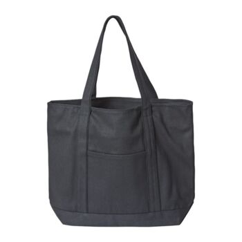 XL Zippered Cotton Canvas Resort Tote Thumbnail