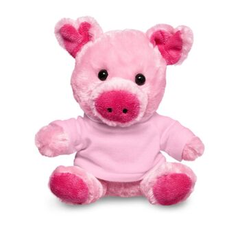 7" Plush Pig With T-Shirt Thumbnail