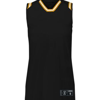Ladies Retro Basketball Jersey Thumbnail