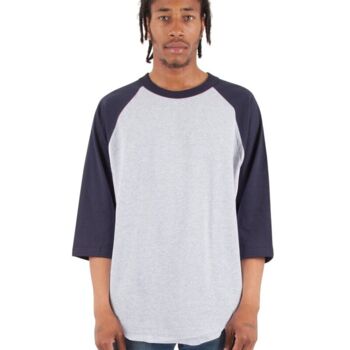Unisex Three-Quarter Sleeve Raglan T-Shirt Thumbnail