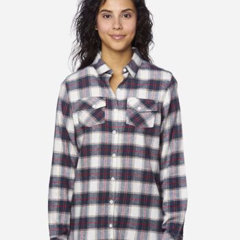 BURN LDY PLAID FLNL SHRT Thumbnail