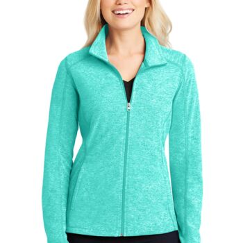Women's Heather Microfleece Full Zip Jacket Thumbnail