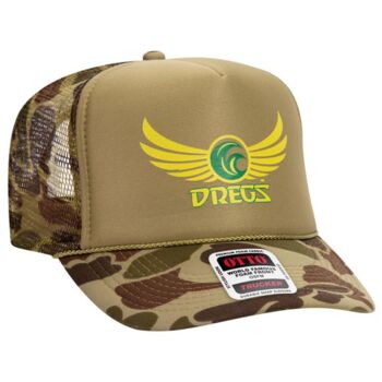 OTTO CAP Camouflage 5 Panel High Crown Mesh Back Trucker Hat Thumbnail