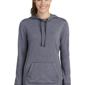 Women's PosiCharge ® Tri Blend Wicking Fleece Hooded Pullover Thumbnail