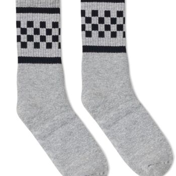 USA-Made Checkered Crew Socks Thumbnail