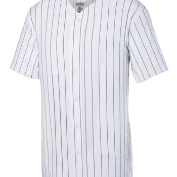 Unisex Pinstripe Full Button Baseball Jersey Thumbnail