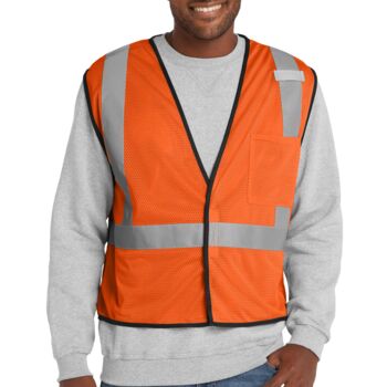 Ansi 107 Class 2 Economy Mesh One Pocket Vest Thumbnail