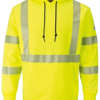 Men's Hi-Visibility Hooded Sweatshirt Thumbnail