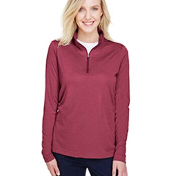 Ladies' Zone Sonic Heather Performance Quarter-Zip Thumbnail