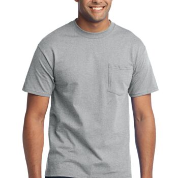 Tall 50/50 Cotton/Poly T Shirt with Pocket Thumbnail