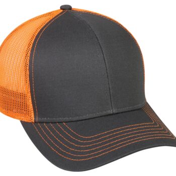 6 panel Cap with Neon Mesh Back Thumbnail